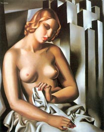 Nude with Buildings | Lempicka | Painting Reproduction