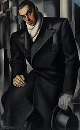 Portrait of a Man or Mr Tadeusz de Lempicki, 1928 by Lempicka | Canvas Print