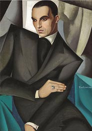 Lempicka | Portrait of Marquis Sommi, 1925 | Giclée Canvas Print