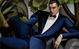 Portrait of the Marquis d'Afflito | Lempicka | Painting Reproduction