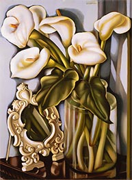 Still Life with Arums and Mirror | Lempicka | Painting Reproduction