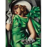 Young Lady with Gloves (Young Girl in Green), 1927 - Lempicka