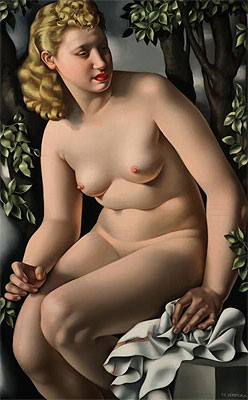 Suzanne badet, c.1938 | Lempicka
