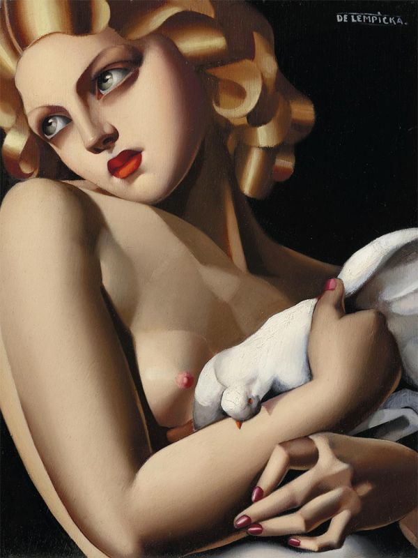 Frau mit Taube, 1931 | Lempicka