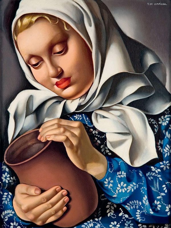 Peasant Girl with Pitcher, c.1937 | Lempicka | Giclée Canvas Print Peasant Girl with Pitcher, c.1937 | Lempicka | Giclée Canvas Print