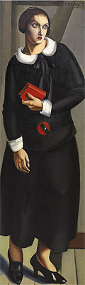 Frau im schwarzen Kleid, 1923 | Lempicka