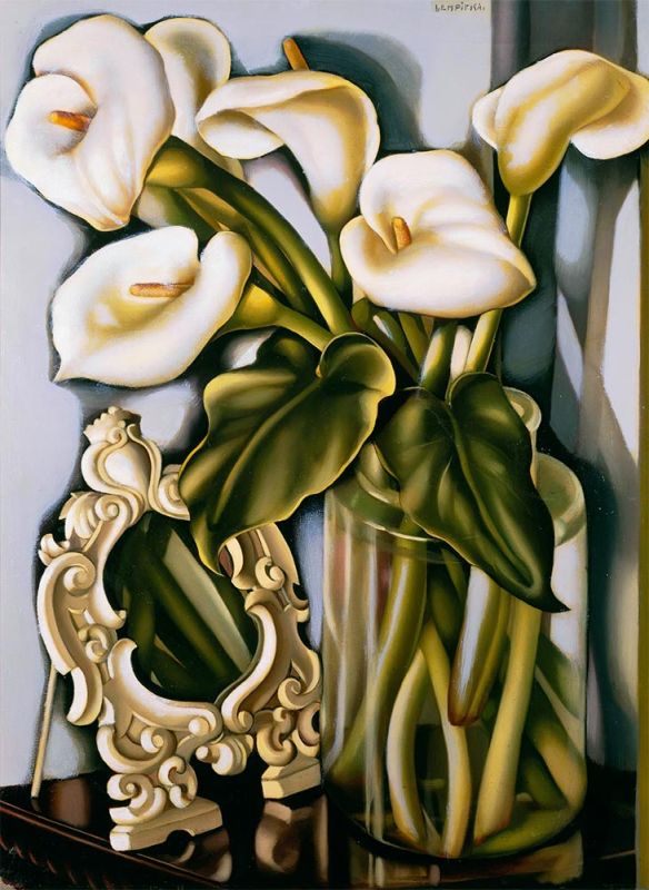 Stillleben mit Aronsstab und Spiegel, c.1938 | Lempicka