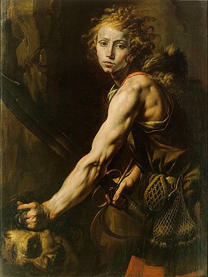 Tanzio da Varallo | David mit dem Haupt des Goliath, c.1625 | Giclée Leinwand Kunstdruck
