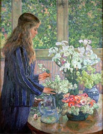 Garden Flowers, n.d. by Rysselberghe | Canvas Print