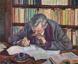 Emile Verhaeren, 1915 by Rysselberghe | Canvas Print