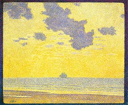 Big Clouds, 1893 von Rysselberghe | Leinwand Kunstdruck
