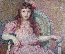 Portrait of Sylvie Lacombe, 1906 von Rysselberghe | Leinwand Kunstdruck