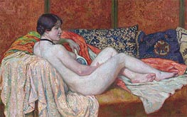 Resting Nude Model, 1914 von Rysselberghe | Leinwand Kunstdruck