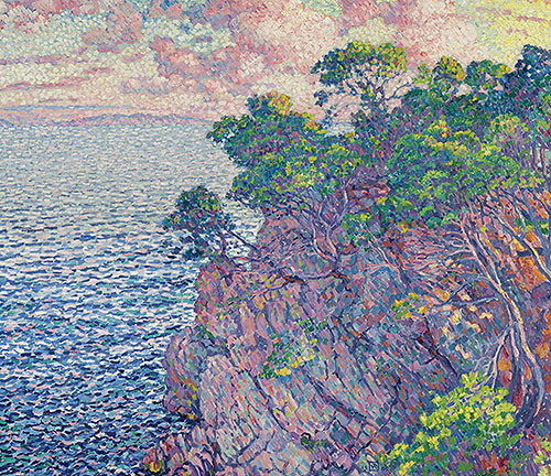 La pointe du Rossignol (Cap Layet), 1905 | Rysselberghe | Giclée Canvas Print