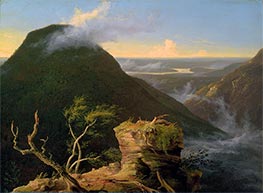 Sonniger Morgen am Hudson, 1827 von Thomas Cole | Leinwand Kunstdruck