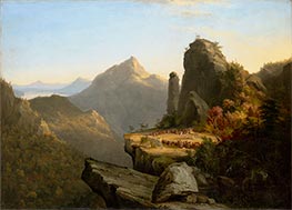 Scene from'The Last of the Mohicans', Cora Kneeling at the Feet of Tamenund, 1827 by Thomas Cole | Art Print