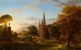 Die Rückkehr, 1837 von Thomas Cole | Leinwand Kunstdruck