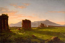 Ruinen von Aquädukten in der Campagna di Roma, 1843 von Thomas Cole | Leinwand Kunstdruck