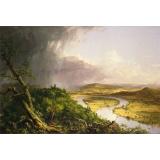 View from Mount Holyoke, Northampton, Massachusetts, after a Thunderstorm - The Oxbow | Thomas Cole