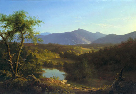 View near the Village of Catskill, 1827 | Thomas Cole | Giclée Leinwand Kunstdruck