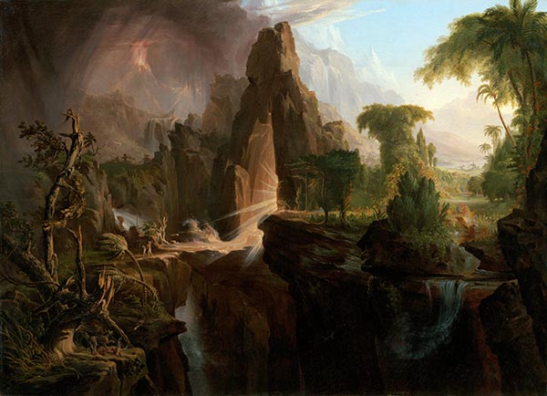 Expulsion from the Garden of Eden, 1828 | Thomas Cole | Giclée Leinwand Kunstdruck