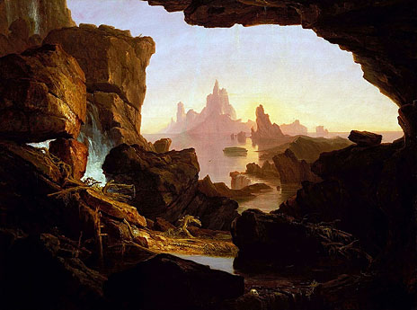 The Subsiding of the Waters of the Deluge, 1829 | Thomas Cole | Giclée Leinwand Kunstdruck