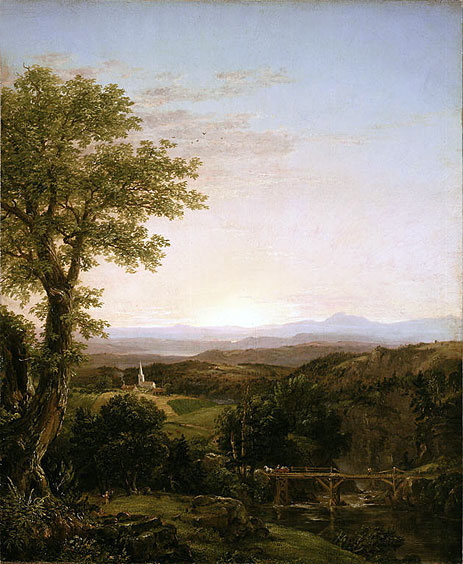 New England Landschaft, 1839 | Thomas Cole | Giclée Leinwand Kunstdruck
