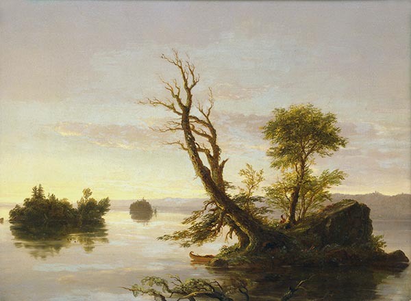 Thomas Cole | American Lake Scene, 1844 | Giclée Canvas Print