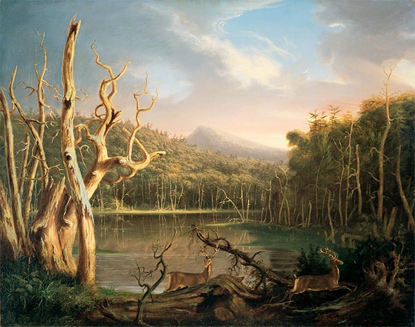 Lake with Dead Trees (Catskill), 1825 | Thomas Cole