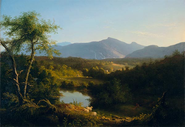 View Near the Village of Catskill, 1827 | Thomas Cole | Giclée Canvas Print