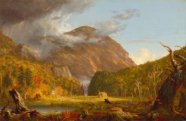 Blick auf den Gebirgspass namens Notch der Weißen Berge (Crawford Notch), 1839 | Thomas Cole