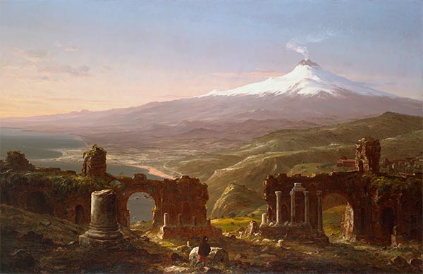 Mount Etna From Taormina, Sicily, 1843 | Thomas Cole | Giclée Canvas Print