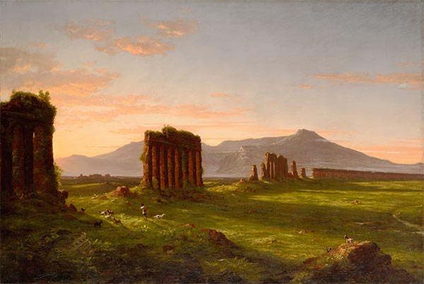 Ruins of Aqueducts in the Campagna di Roma, 1843 | Thomas Cole | Giclée Canvas Print
