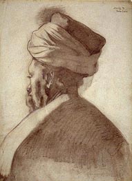 Man in a Turban, c.1866/67 von Thomas Eakins | Leinwand Kunstdruck