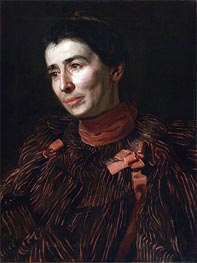 Portrait of Mary Adeline Williams, c.1900 von Thomas Eakins | Leinwand Kunstdruck