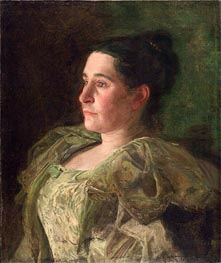 Portrait of Mrs. James Mapes Dodge (Josephine Kern), 1896 von Thomas Eakins | Leinwand Kunstdruck