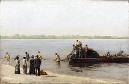 Shad Fishing at Gloucester on the Delaware River, 1881 von Thomas Eakins | Leinwand Kunstdruck