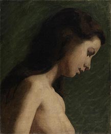 Study of a Young Woman, c.1868 by Thomas Eakins | Canvas Print