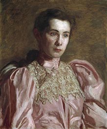 Miss Gertrude Murray, 1895 von Thomas Eakins | Leinwand Kunstdruck
