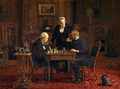 Thomas Eakins | The Chess Players, 1876 | Giclée Canvas Print