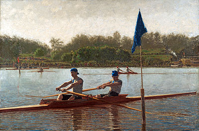 The Biglin Brothers Turning the Stake Boat, 1873 | Thomas Eakins | Giclée Leinwand Kunstdruck