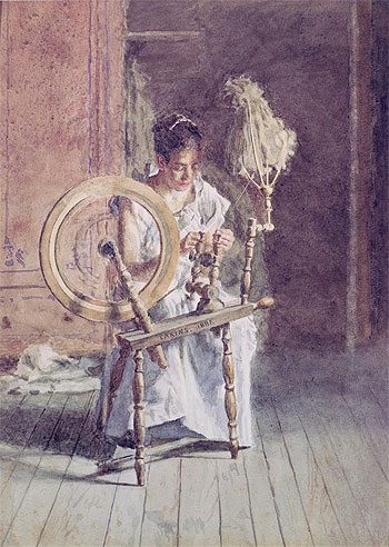 Spinning, 1881 | Thomas Eakins | Giclée Papier-Kunstdruck