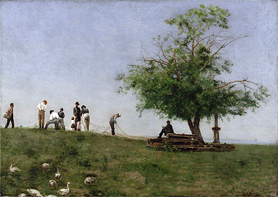 Mending the Net, 1881 | Thomas Eakins | Giclée Canvas Print