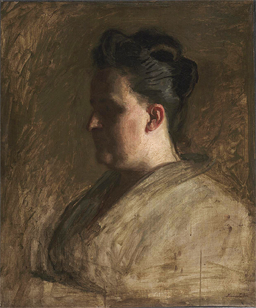 Portrait of Blanche Hurlburt, c.1885/86 | Thomas Eakins | Giclée Leinwand Kunstdruck