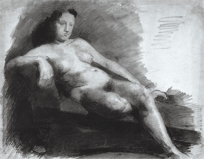Thomas Eakins | Reclining Female Nude, c.1863/66 | Giclée Paper Print