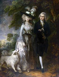 Mr and Mrs William Hallett (The Morning Walk), 1785 by Gainsborough | Canvas Print