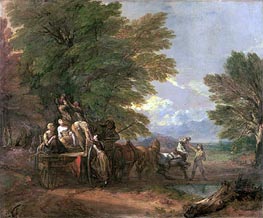 The Harvest Wagon, c.1767 by Gainsborough | Canvas Print