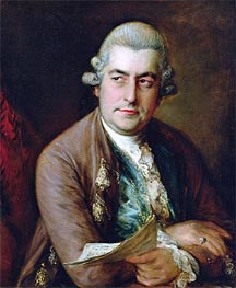 Portrait of Johann Christian Bach | Gainsborough | Painting Reproduction
