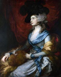 Mrs Siddons | Gainsborough | Gemälde Reproduktion