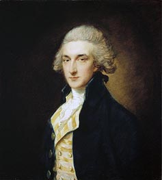 Sir John Edward Swinburne, 1785 von Gainsborough | Leinwand Kunstdruck
